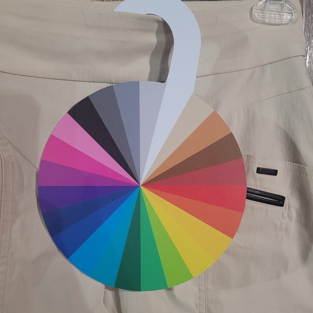 Jamie Sadock Pull On Golf Shorts Size 6 x 14 Cream Pockets Elastic Waist - Picture 10 of 11